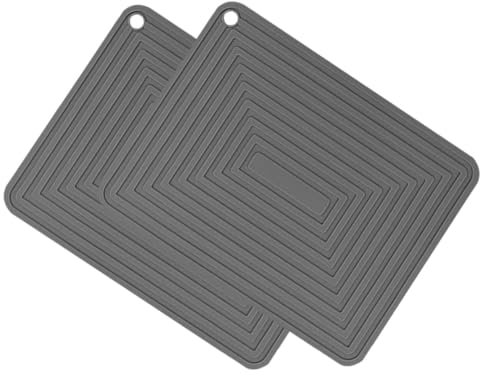 Cabilock 2piezas Almohadillas De Silicona Tapete para Platos Calientes Manteles Individuales Tapete Antideslizante