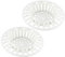 2 filtri per lavello, in plastica, per scarico, colore bianco, foro per capelli, in plastica, leggero, filtro per lavello, filtro di ritenzione per capelli, filtro di scarico, per cucina, bagno