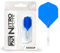 RED DRAGON Darts – Nitro Flite Integriert Flüge & Schäfte System – No.2 Form und Design – Weiß und Blau Farbe, Medium Länge