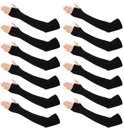 Bruislard 6 Paar Armsleeve Sonnenschutz Ärmlinge Armschutz Gaming Arm Sleeve Unisex Armstulpen Sommer für Volleyball Fußball Basketball Freien Golf Radsport