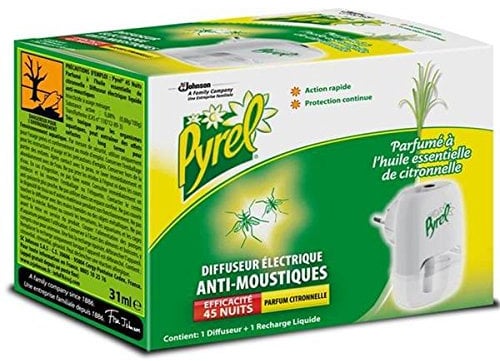 Pyrel diffuseur electrique liquide citronnelle 45 nuits Envoi Rapide Et Soignée (Prix Par Unité )