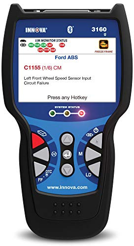 Innova 3160g Pro OBD2 Scanner / Car Code Reader with Live data, ABS, SRS, Battery Reset, Service Light Reset, and Bluetooth