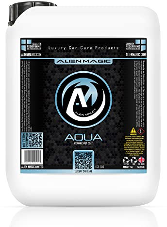 Alien Magic Aqua Ceramic Wet Coat 5 Litre - Nano Ceramic Spray Sealant for Paint, Trim, Wheels, and Glass - Hydrophobic Protection, Deep Gloss, Easy Application