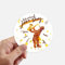 DIYthinker Musik Sax Instrument-Aquarell-Muster Runde Aufkleber 10Cm Wand Koffer Laptop Motobike Aufkleber 8Pcs Diameter 10cm Mehrfarbig