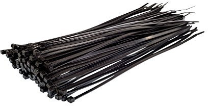Gocableties - Bridas plastico negras para cables - 100 Piezas - 250 mm x 2,5 mm - Resistentes a los rayos