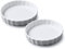 WM Bartleet & Sons Round Flan Dish Set of 2, 11cm Porcelain Oven Safe Dishes - White