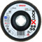 Bosch 1x PRO Metal X571 Fächerschleifscheibe, abgewinkelte Ausführung für X-Lock (für Stahl, Edelstahl, Ø 125 mm, Körnung 80, Professional Zubehör Kleiner Winkelschleifer)