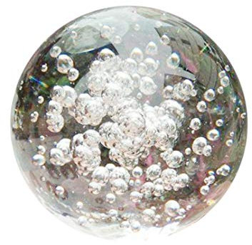 Roadoor YSoutstripdu Transparente Kugel Faux Kristallkugel Wasser Brunnen Bubble Ball Feng Shui Glaskugeln 80mm