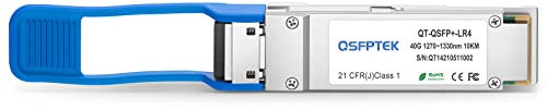 QSFPTEK 40G QSFP+ Module LC Single-Mode Transceiver 40GBASE-LR4 for Cisco QSFP-40G-LR4 (1310nm, 10km, with DDM)