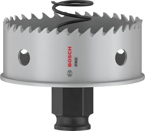 Bosch 1x Scie trépan PRO Sheet Metal Power Change Plus (pour Tôles en acier inoxydable, Tôles en acier, Ø 65 mm, Professional Accessoire Perceuses/visseuses rotatives)