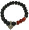 Ancient Wisdom Lava Stone Bracelet - Axe-head Carnelian