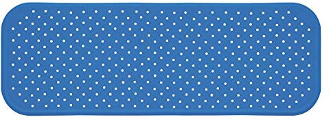 foolonli Badewannenmatte Wanneneinlage Blau 96x34cm Naturkautschuk rutschfest Sänger Wannenschutz