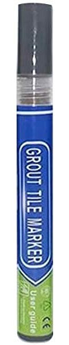 Pluma de lechada de azulejos, pluma de lechada no tóxica Anti moho Reparación de azulejos a prueba de agua Renovación instantánea Recarga de pared (Gris oscuro)