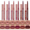 Skynest Ensemble de maquillage crayon à lèvres et rouge à lèvres, 6 rouges à lèvres liquides mats veloutés + 6 crayons à lèvres lisses assortis