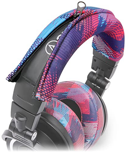 WC BandZ V2 Protective Headband Cover for Audio Technica ATH M Series Headphones - Machine Washable, No More Flaking Leather - Compatible with M50X / M50XBT / M50 / M40X & More | (Speed Racer)