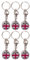 Craft 4 You 6 x Einkaufswagenchip UK Schlüsselanhänger in Münzform für Supermärkte, Schließfächer, Fitnessstudio (6 x Union Jack)