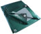 JZSTRONG Bâche de Protection 4x6 m 330 g/m² extrêmement résistante à la déchirure, Vert Gris, 100% étanche, stabilisée aux UV, bâche avec œillets espacés de 50 cm, Camion, Bateau