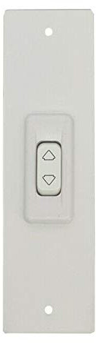 PLACCA 185 MM BIANCO CON PULSANTE COPRI AVVOLGITORE MOTORE TAPPARELLA TAPPARELLE