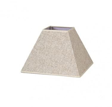 Pantalla Piramide Tenorio E27 Lino Beis 35dx15dx25h