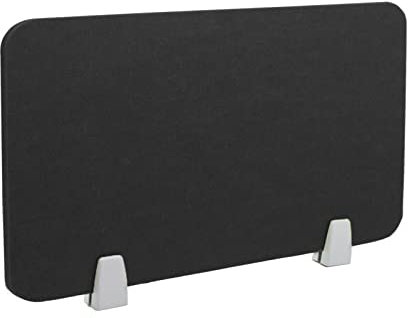 Icegrey Akustik Trenn-Wand für Schreibtisch Filz Freistehender akustischer Schreibtischteiler Reduzieren Sie Lärm und visuelle Ablenkungen mit 2 Clips, Black, 40x30cm