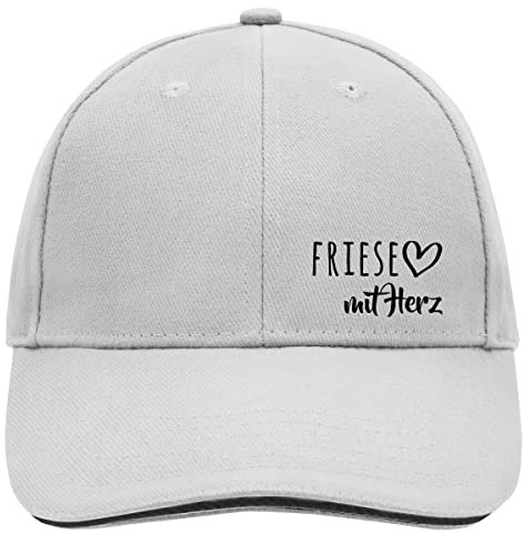 huuraa Cappy Mütze Friese mit Herz Unisex Baseball Cap Dark Grey/White mit Motiv für die tollsten Menschen Geschenk Idee für Freunde und Familie