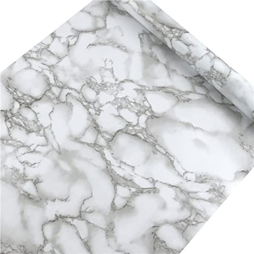 Visario Tapeten Folie 3000-S selbstklebend 10m x 45cm Farbe Marmor Dekorfolie Möbelfolie Tapete 3075