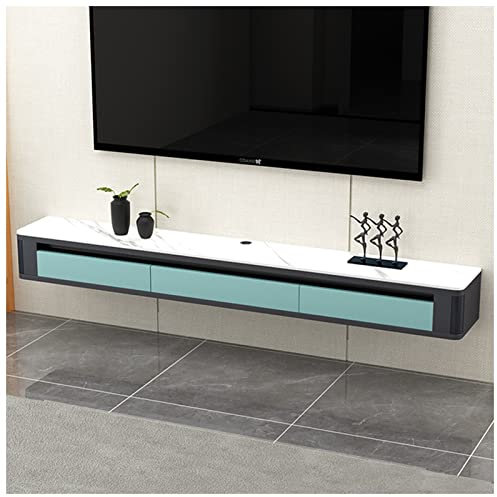 Wall Hanging TV Stand Floating Television Cabinet Entertainment Center Media Console With Drawers And Open Compartments (Color : B, Size : 140x26x20cm)
