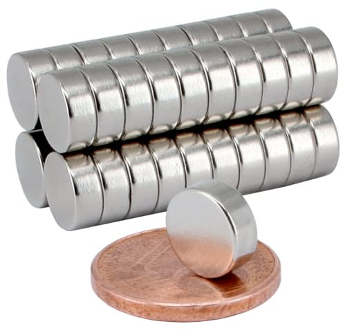 MVT Magnete [50 Stück] Neodym Magnet 8mm Mini Magnete 8x3mm Magnetscheiben Für Modellbau Bastelmagnete Rund Scheibe Scheibenmagnet Kleine Runde Magnete Extra Stark