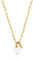 Guido Maria Kretschmer Damen-Kette 925er Silber 1 Diamant, synthetisch One Size Gelbgold 32023934