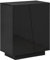 HOMCOM High Gloss Storage Cabinet, Freestanding Storage Cupboard with Adjustable Shelves for Living Room, Bedroom, Hallway, Black