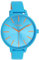 Oozoo Damenuhr mit Lederband Color Line 42 MM Neon Blau C11182