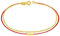 AMDXD Echt Goldschmuck Armband 18K Au750 Gelbgold, Armbänder für Mädchen Rotes Seil Damen Armbänder 16cm