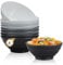Pleafind Cereal Bowl Set, 8 Piece 24oz/680ml Plastic Bowls, Unbreakable and Stackable Bowls for Cereal, Pasta, Salad, BPA-Free and Dishwasher & Microwave Safe