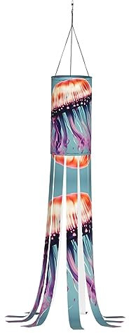 SSIMOO Exquisite Quallen-Windsäcke: Das ultimative Halloween-, Weihnachts- und Urlaubsdekorations-Zubehör