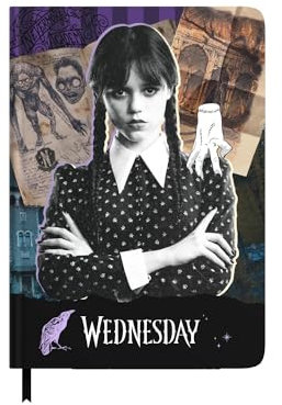 Grupo Erik Premium Notizbuch A5 Wednesday Addams Notizblock A5 Tagebuch für Erwachsene und Kinder - Offizieller Netflix Wednesday Fanartikel