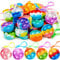 JOYIN 30 pièces(orbiculaire) Porte-clés Pop, Mini-Jouets Fidget, Anti-Stress Enfants, Cadeaux de fête pour Les Enfants de 4-8, Goodie Bag Stuffers pour Les Prix de la Salle de Classe