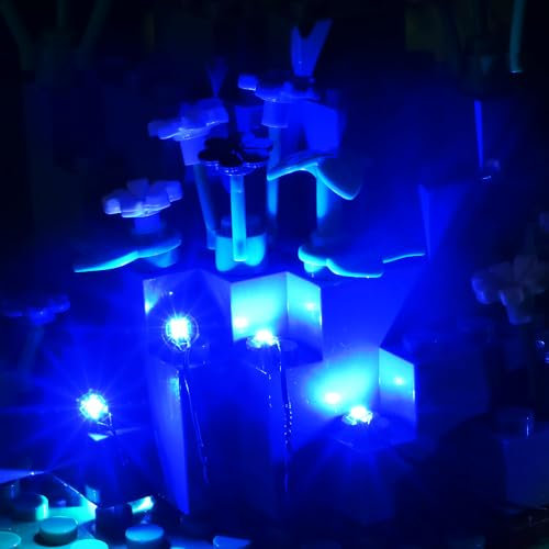TEDDOO 14 mini LED 1X1 Beleuchtung Set Backsteine licht Ziegel Zubehör USB Spielzeug Blaues Lampe(Compatible with Lego and Other Major Brand Bricks )