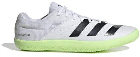 adidas Throwstar Running Spikes Mens Track Shoes White 9 UK