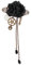 DOITOOL Gothic-Accessoires-Haarnadel Mechanische Ausrüstung Schwarze Rose-Haarspange Lolita-Accessoires