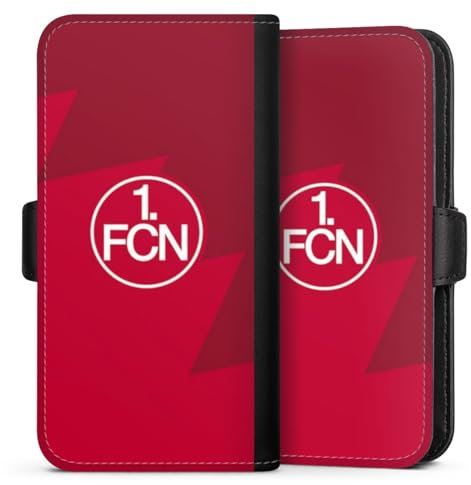 DeinDesign Flip Case kompatibel mit Samsung Galaxy S24 Handyhülle aus Kunst Leder schwarz Klapphülle Wappen 1. FCN 1. FC Nürnberg