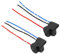 2 Stück H4-1-Lampenstecker, LED-Lampenstecker, Scheinwerfer-Kabelbaum-Sockel-Adapter, Resistenter Weiblicher Adapter, Kabelsockel für Auto, Boot, Auto