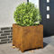 Somanki Pflanzkübel 50x50x50 cm Cortenstahl, Blumentopf Draussen, Blumenkübel, Pflanzkübel, Übertopf, Pflanzentopf, Blumenkasten, Flower Pot - 851219