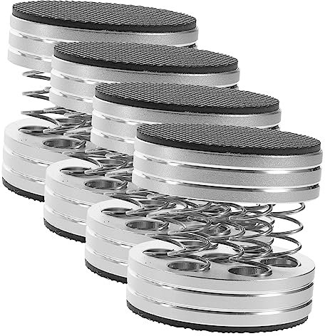 PHENOFICE Hifi Speaker Vibration Damper 4pcs Speaker Isolation Feet Subwoofer Isolation Pad Stainless Steel Spring Support