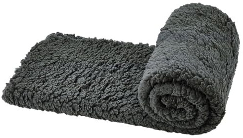 Nobby Liegedecke Teddy Classic dunkelgrau L x B: 100 x 150cm
