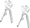 SANTUO 2 Pack Utility Key 6-in-1 Keychain Screwdriver Tool Stainless Steel Multitool with Bottle Opener Keyring and Box Cutter Keyring for Outdoor Camping Adventure Everyday Carry