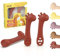 akolik Cuillère Bébé Apprentissage, Cuillère Silicone Souple, Cuillères de Sevrage, Couverts bébé Design Girafe, Cuillère de Nourrissage et Anneau de Dentition 2 en 1, Adapté aux Bébés dès 4 6+ Mois