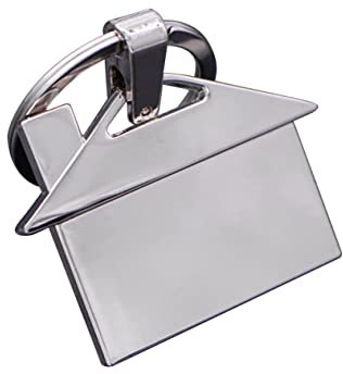 BESPORTBLE Porte Clé Créatif Métal Forme De Maison Trousseau Décoratif Pour Homme Et Femme Original Pour Toutes Les Occasions