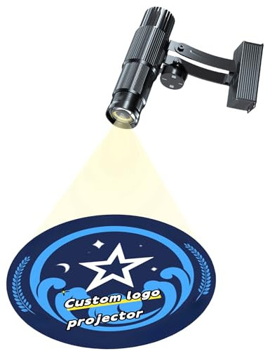 Personalizado LED Logo Proyector Luz, 360 ° ajustable, al aire libre impermeable Rotativo LED Logo Proyector Luz para Tiendas, Multi-Color Custom Proyección
