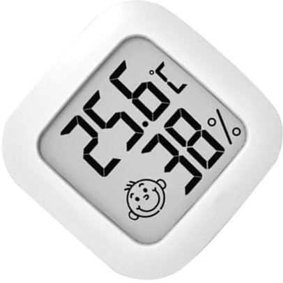 TOYANDONA 2 Stck. Thermometer heizlùfter temperatur innen luftfeuchtigkeit messer room humidity meter Multifunktions-Hygrometer Mehrzweck-Feuchtigkeitsmesser Elektronisches Bauteil Weiß