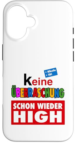 witziges THC , Cannabis und Weed Outfit für Gras Raucher Hülle für iPhone 16